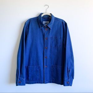 Men’s Corridor Duck Dyed Indigo Overshirt Size Medium